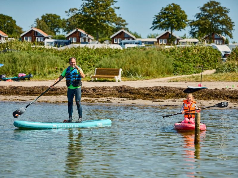 stranden paddleboard